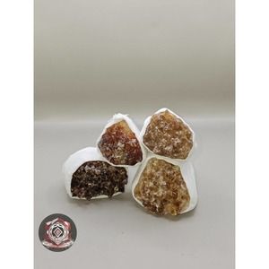 Natural Citrine Cluster, Grade A Russian Quartz Unique Crystals. Druzy Geode